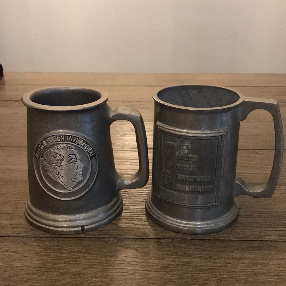 Vintage golf stein tankard set 1980’s Ohio Walter Hagen Invitational.